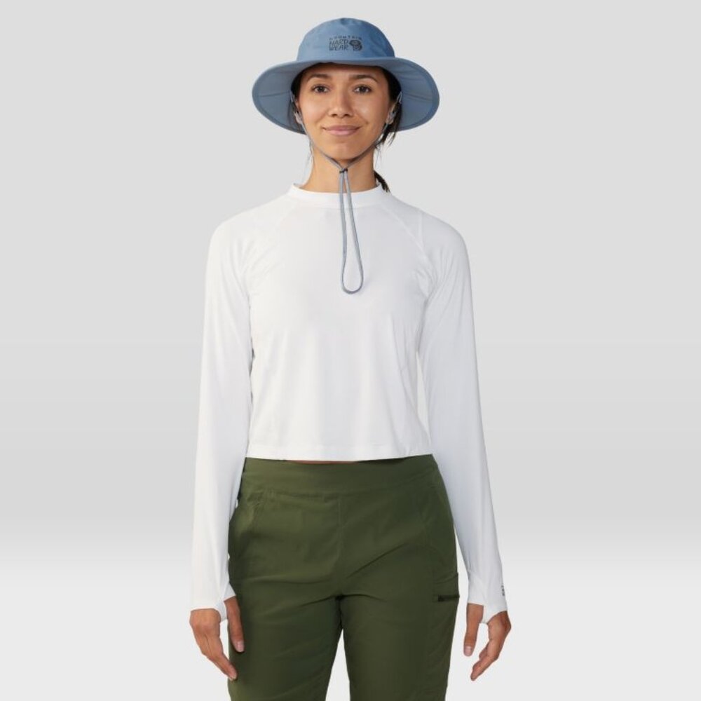 Mountain Hardwear Crater Lake long sleeve crop white size S